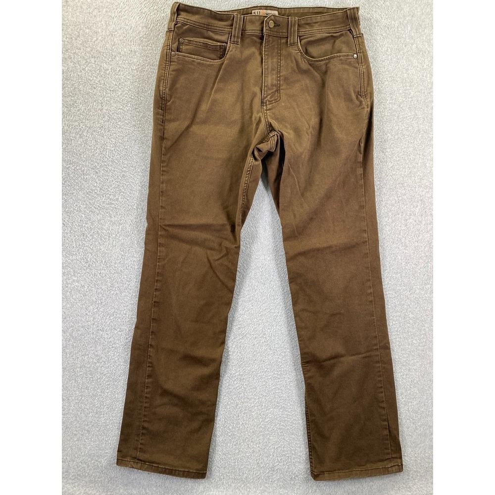 5.11 Defender Flex Pants Men's 35x34 Rust Color Stretch 5 Pocket Tacitcal Jeans